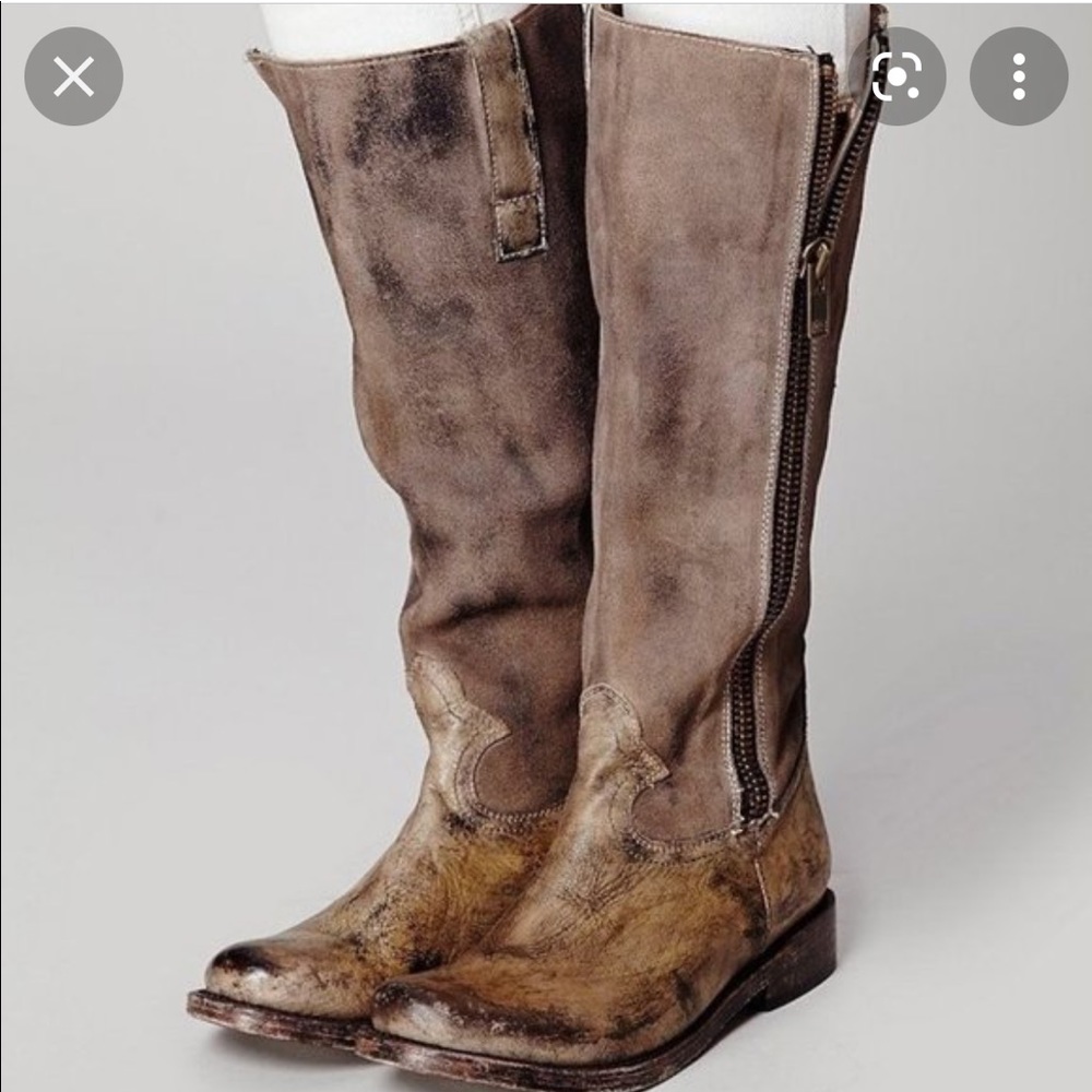 Freebird Brusl Brown Leather Boots Sz 7